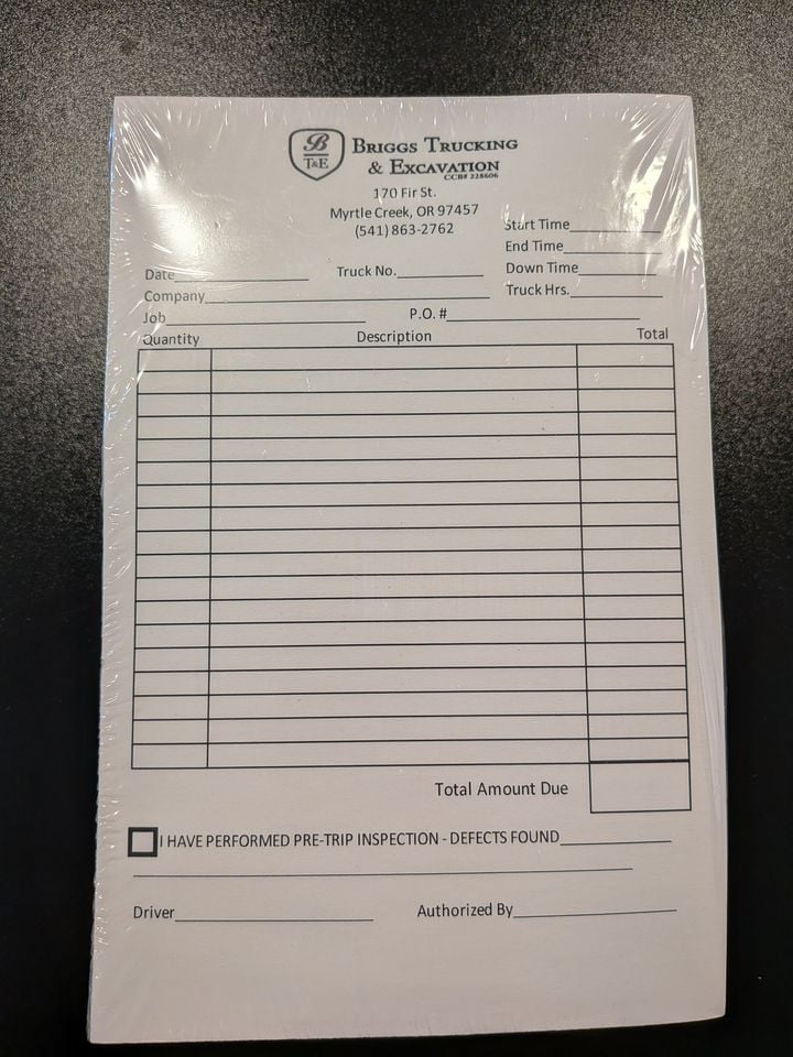 Carbonless work-order books