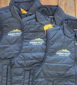 Embroidered branded vests
