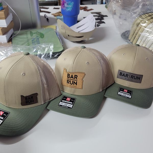 Patch-front and embroidered caps