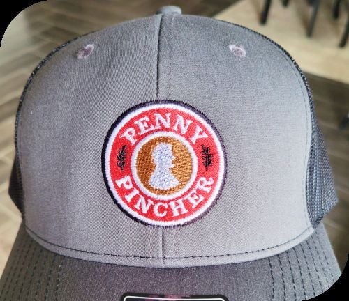 Patch-front embroidered caps